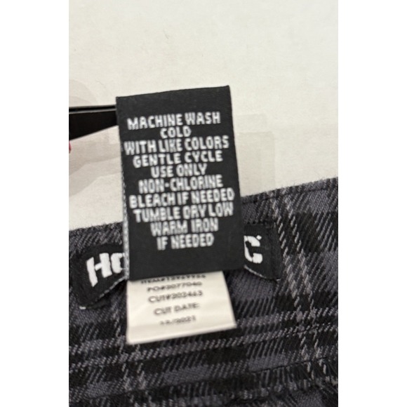 Hot Topic Black Gray Plaid Pleated Skirt Suspenders Goth Grunge Academia Emo SzM - Picture 8 of 10